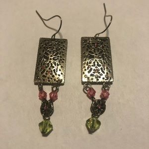 Vintage silver dangly earrings